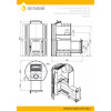 Печь ВЕЗУВИЙ Скиф с закрытой каменкой Ковка (210) М диаметр дымохода: 115 мм