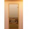 Дверь для сауны, серия "Банный вечер", стекло бронзовое