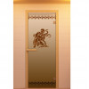Дверь для сауны, серия "Лацио", стекло бронзовое