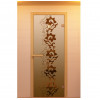 Дверь для сауны, серия "Чайный декор, стекло бронзовое
