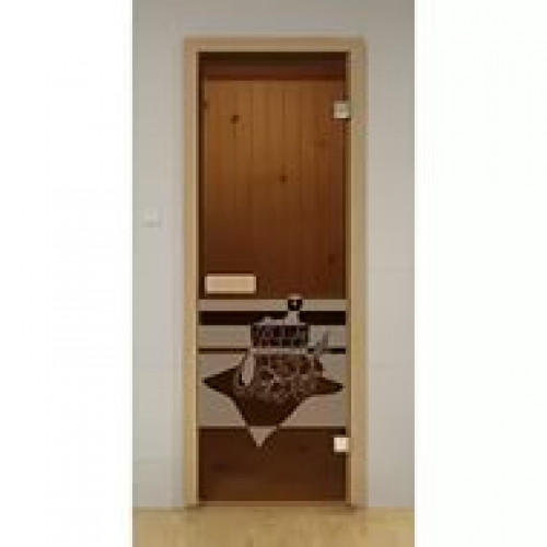Дверь Стекло Бронза (Тайга) 1900х700 (коробка лиственная)