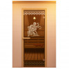 Дверь для сауны, серия "Рим", стекло бронзовое