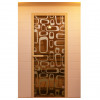 Дверь для сауны, серия "Трафик", стекло бронзовое